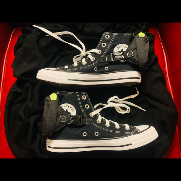 Converse CTA Buckle-up High black/white/volt glow - Picture 6 of 8